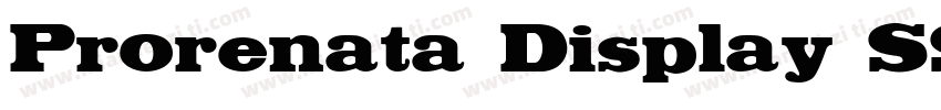 Prorenata Display SSi Regular字体转换